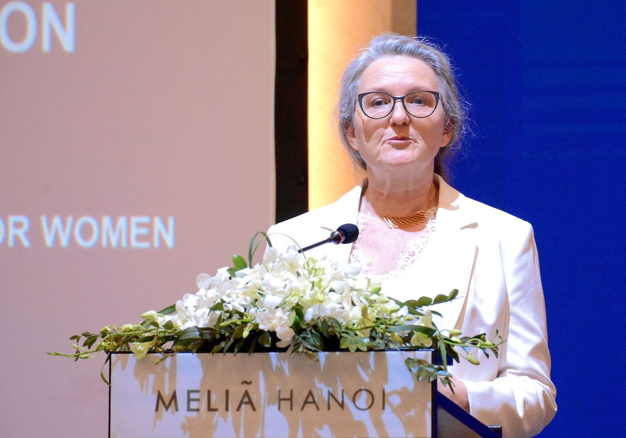 Bà Helle Buchhave, Trưởng nhóm toàn cầu về giới, Ngân hàng Thế giới. Ảnh: BTC