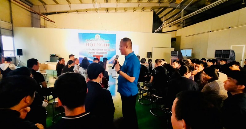 Tuyên truyền pháp luật cho công nhân, người lao động tại Thái Nguyên