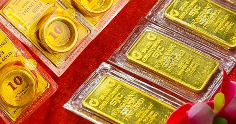 Vàng SJC, nhẫn vàng đồng loạt giảm giá