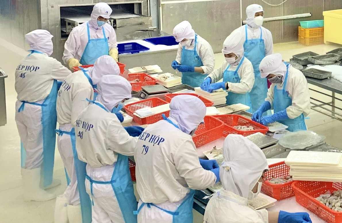 Xuất khẩu thuỷ sản tăng trưởng khá nhất trong các hạng mục tăng trưởng của tỉnh Cà Mau. Ảnh: Nhật Hồ.