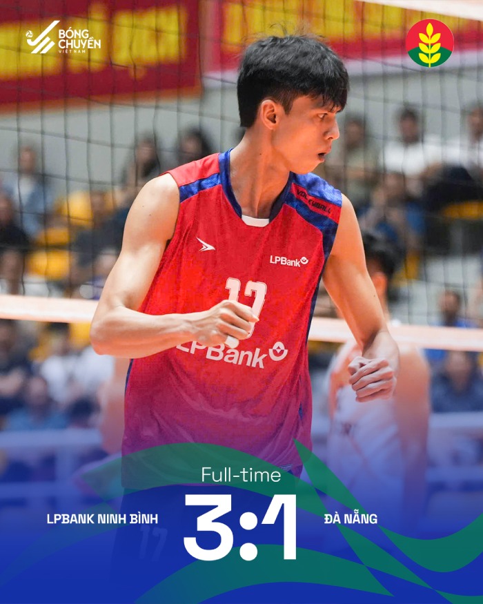 LPB Ninh Bình thắng Đà Nẵng 3-1. Ảnh: Bóng chuyền Việt Nam