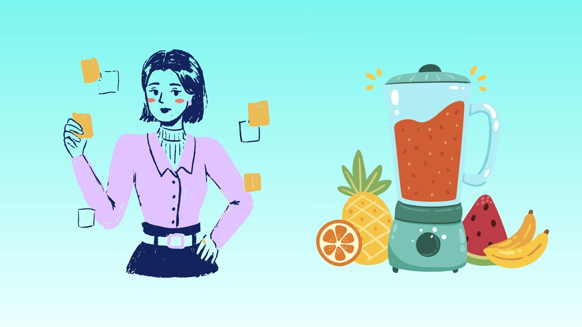 Combining groups of substances such as protein, fiber and healthy fat into smoothies will help burn belly fat effectively. Graphic photo: Han Nghien