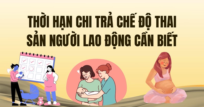 Thời hạn chi trả trợ cấp thai sản mà người lao động cần biết