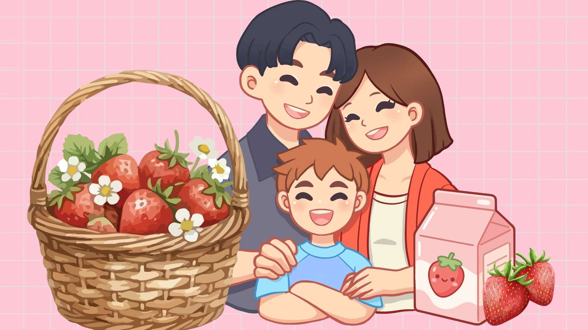 Dâu tây là một loại trái cây ưa thích của nhiều gia đình. Đồ họa: Minh Vũ