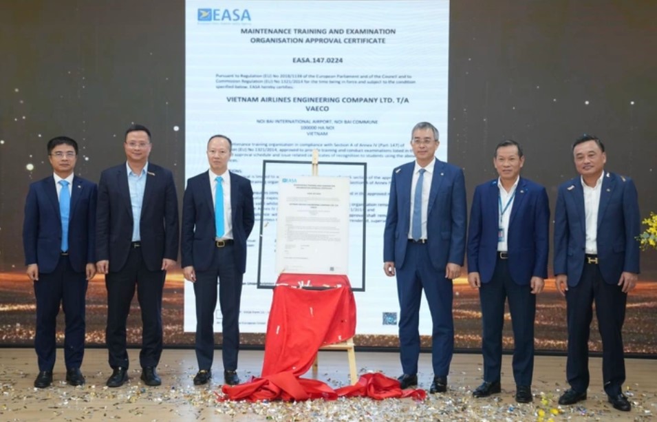 VAECO announces EASA Part 147 Aircraft Maintenance Training Organization certification - Photo: Minh Tuan