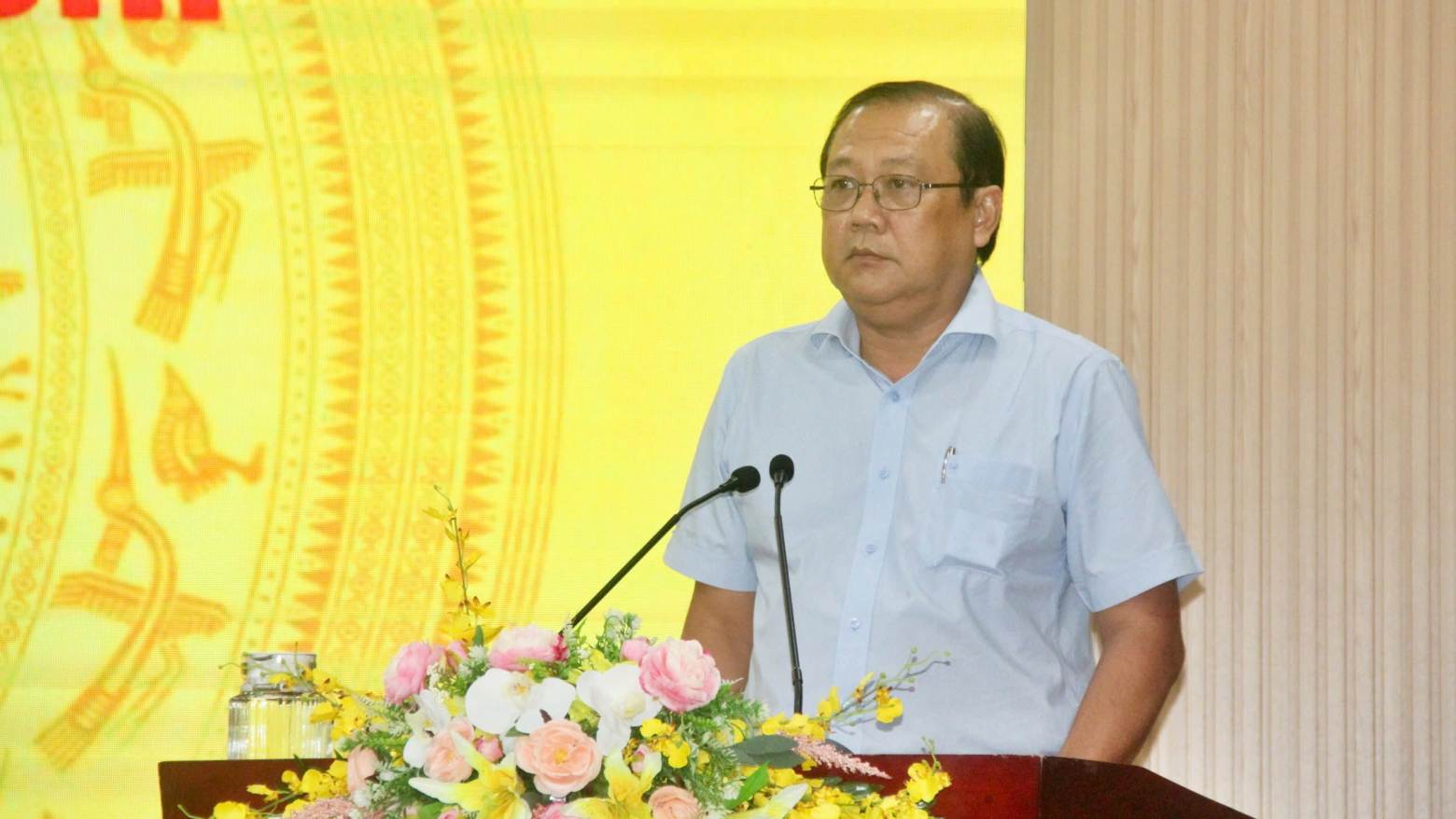 Ông Nguyễn Văn Đen, Phó giám đốc Sở Văn hoá, Thể thao và Du lịch Cà Mau cho biết Cà Mau sẽ có Bảo tàng lúa nước và biểu tượng hạt lúa. Ảnh: Nhật Hồ