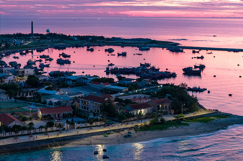 Hình ảnh tại Đảo Lớn Lý Sơn đón bình minh. Ảnh: Lý Sơn Half Marathon