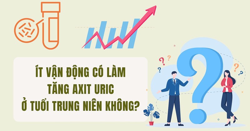 Thiếu vận động làm tăng axit uric ở tuổi trung niên?
