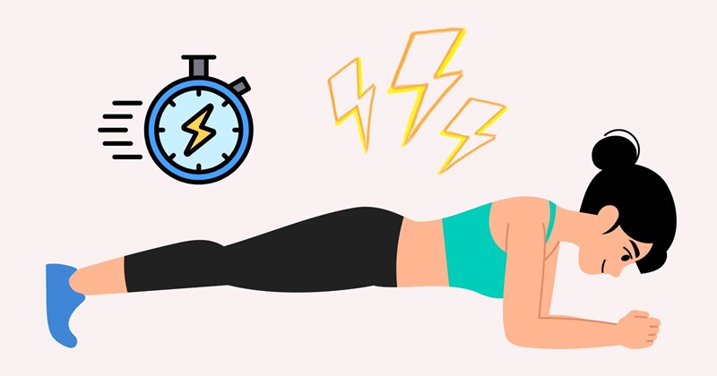 Bài tập plank giúp đánh giá sức mạnh cơ bắp cốt lõi sau tuổi 55