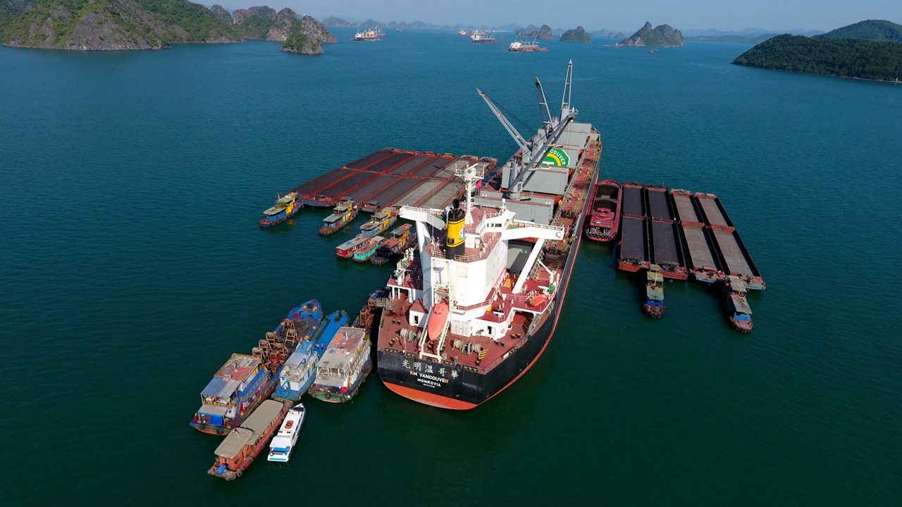 Khu vực cảng Con Ong-Hòn Nét. Ảnh: Báo, Phát thanh và Truyền hình tỉnh Quảng Ninh