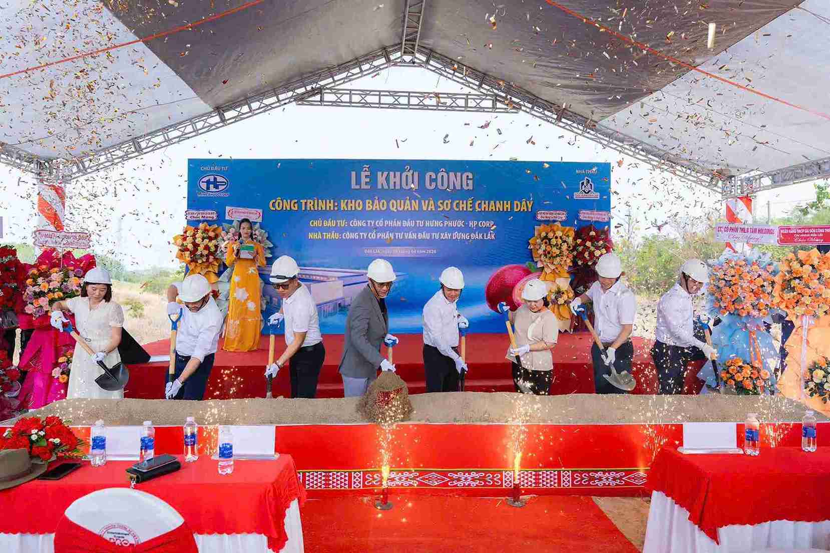 Scene of the project groundbreaking ceremony. Photo: Bao Trung
