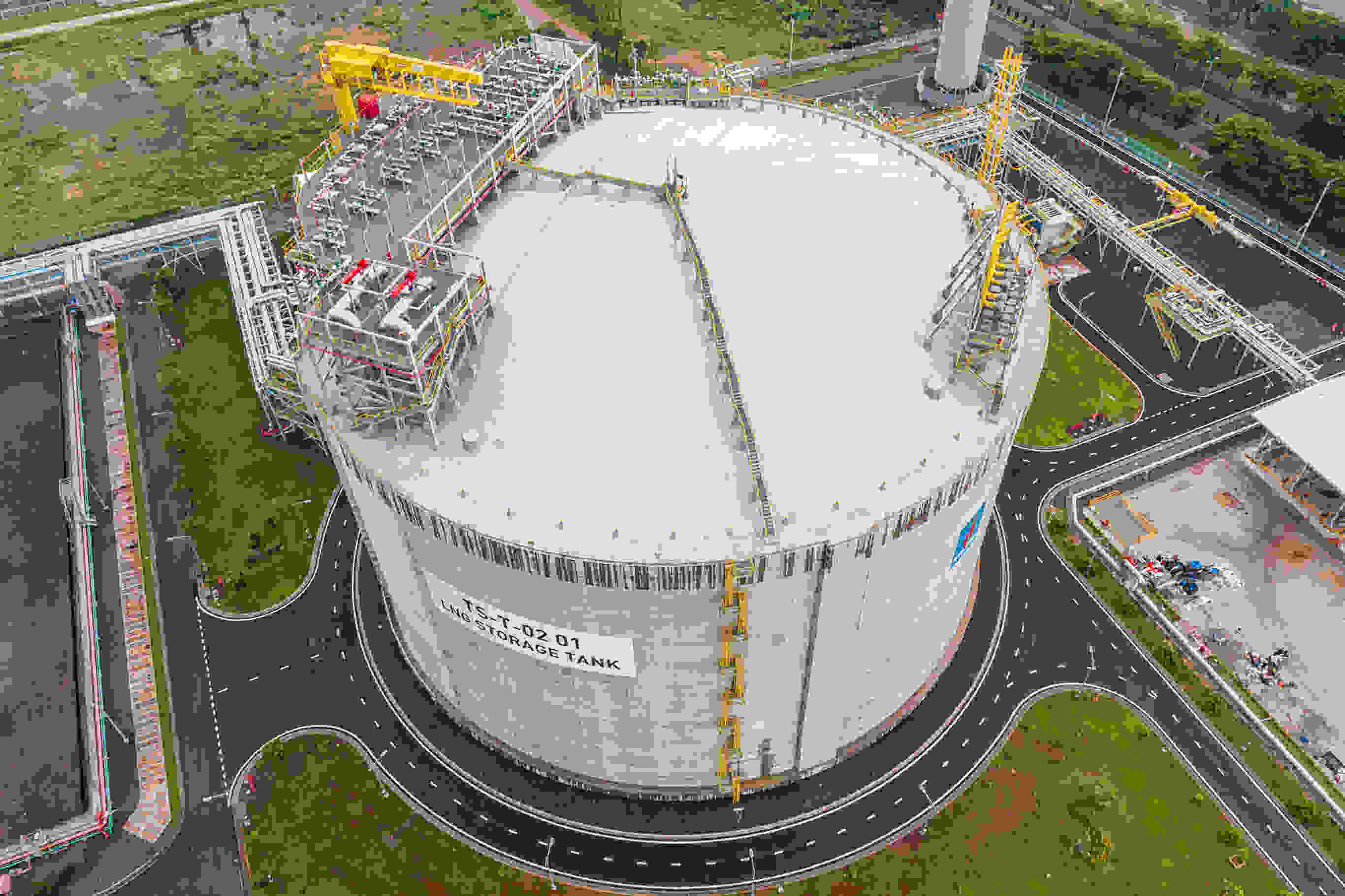 Thi Vai LNG storage operates safely and stably at a reprocessing capacity of 288 tons/hour, equivalent to about 9.5 million Sm3/day.