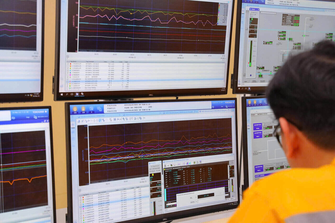Các thông số kỹ thuật quan trọng đều được theo dõi sát sao và duy trì trong giới hạn cho phép