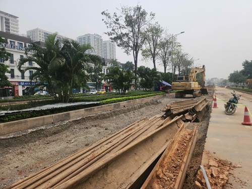 Hanoi tightens the supply of construction materials, ensuring the progress of key projects. Photo: Minh Hanh