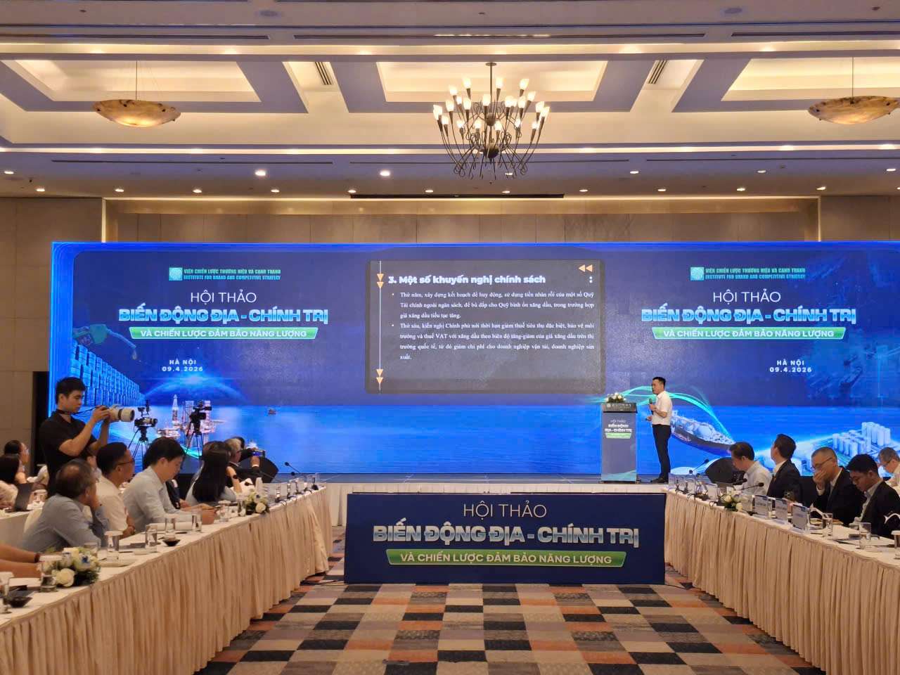 Workshop "Geo-political and energy assurance strategies". Photo: Tuyet Lan