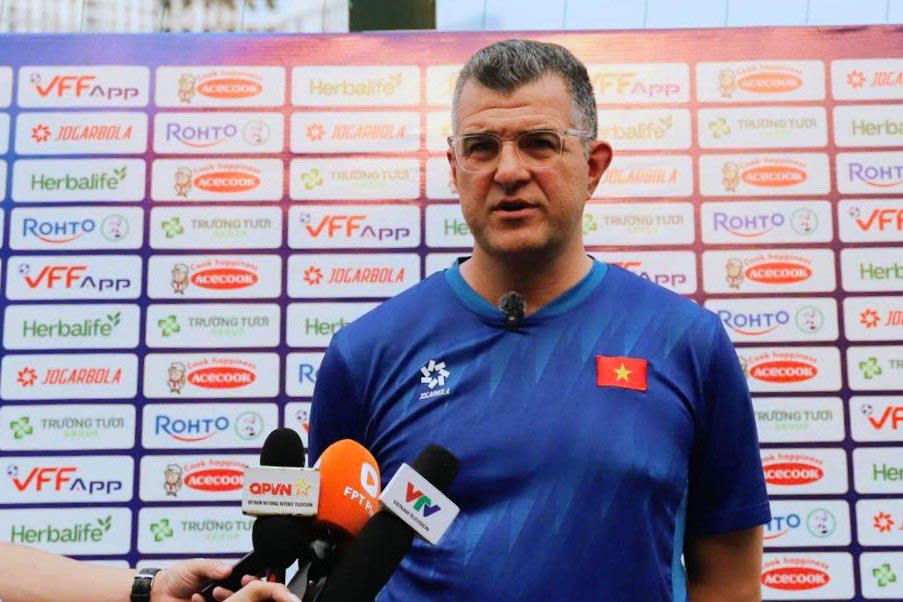 U17ベトナム代表のクリスティアーノ・ローランド監督。写真:VFF