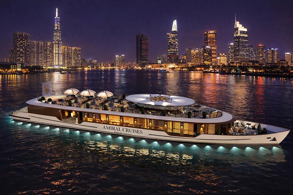 Du thuyền dự kiến ra mắt vào ngày 5.6.2026, đúng 115 năm kể từ chuyến đi lịch sử của Nguyễn Tất Thành từ Bến Nhà Rồng năm 1911 trên con tàu Amiral Latouche-Tréville. Ảnh: Phạm Hà