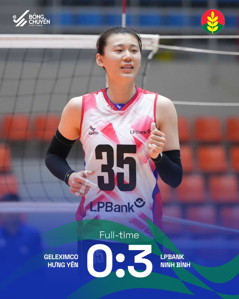 LPB Ninh Bình vượt qua Geleximco Hưng Yên sau 3 set cách biệt. Ảnh: Bóng chuyền Việt Nam