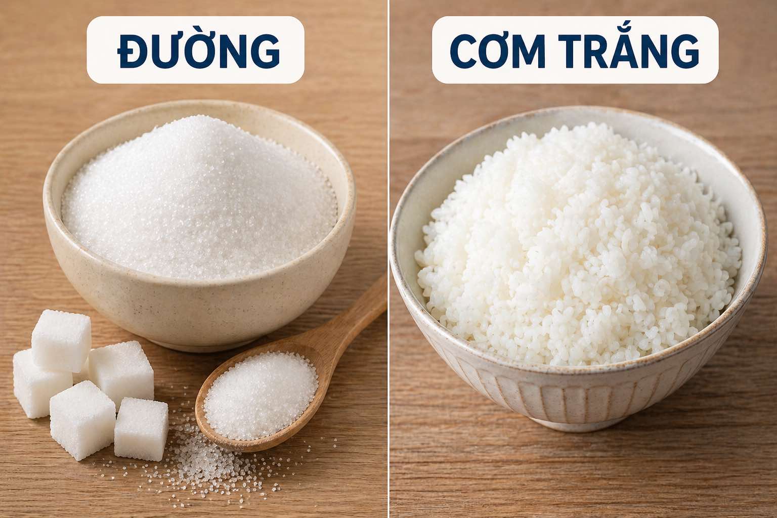 8 common mistakes in eating that make diabetes increasingly severe. Graphics: Vy Vy