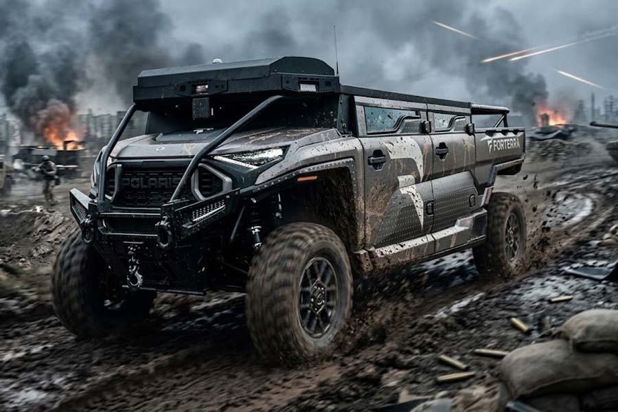 MESA self-driving military vehicles can transport nearly 1 ton of goods to the front lines, operate flexibly, and support many tasks in dangerous battlefield environments. Graphics: Cat Tien
