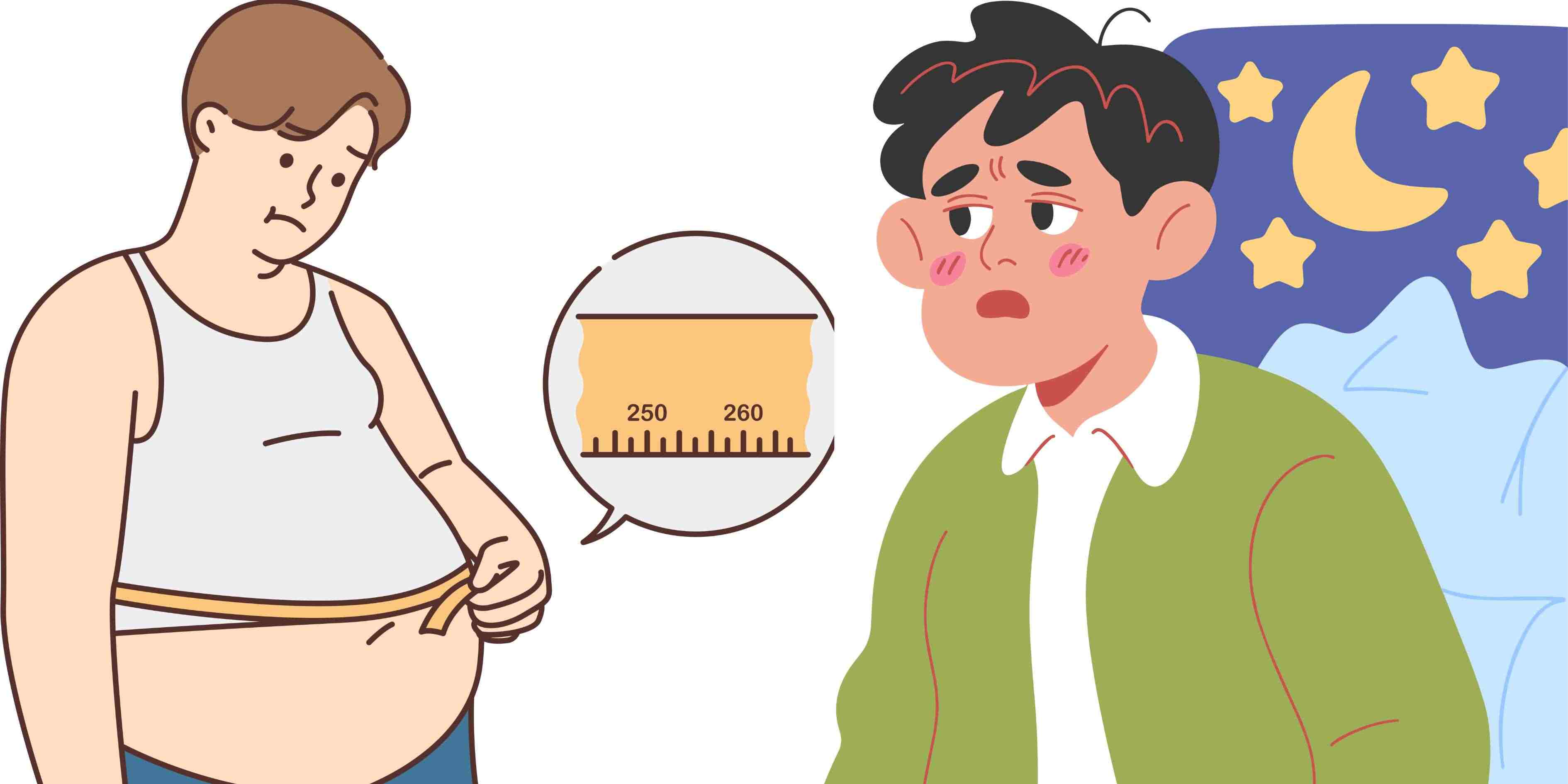 Sleep disorders are common in overweight and obese people. Photo: Cao Thom