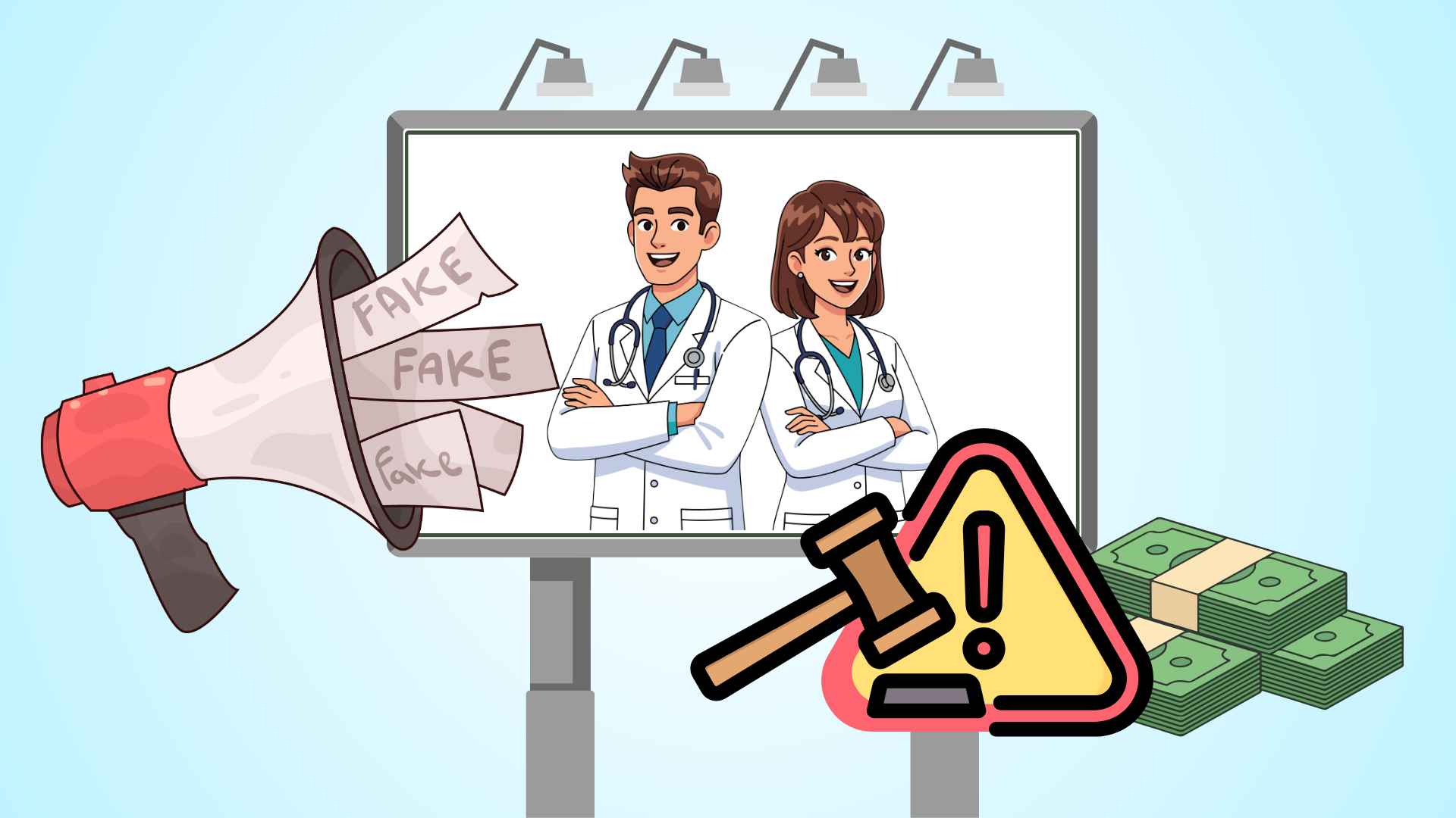 À partir du 15 mai, lourdes amendes pour la publicité utilisant des images de médecins à des fins lucratives.