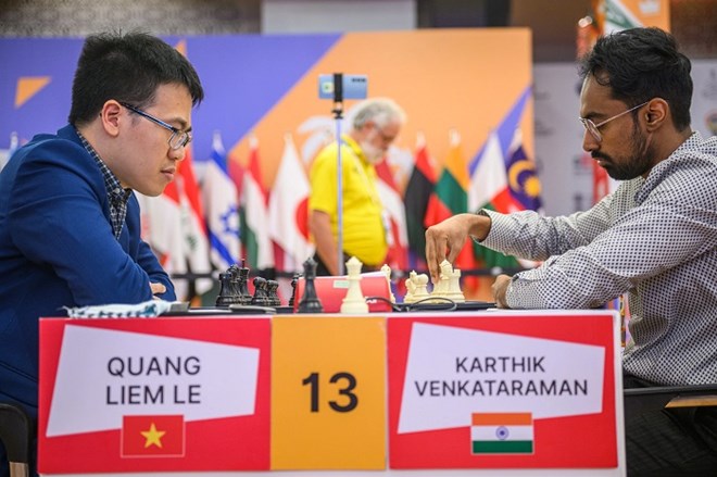 Grandmaster Le Quang Liem is still in the top 20 of the world by FIDE. Photo: FIDE