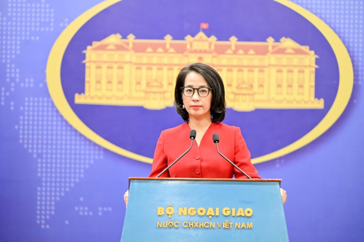 Vietnamese Foreign Ministry Spokesperson Pham Thu Hang stated clearly: Request the US side to have an objective and balanced assessment of Vietnam's efforts and achievements in the field of intellectual property protection. Photo: Ministry of Foreign Affairs