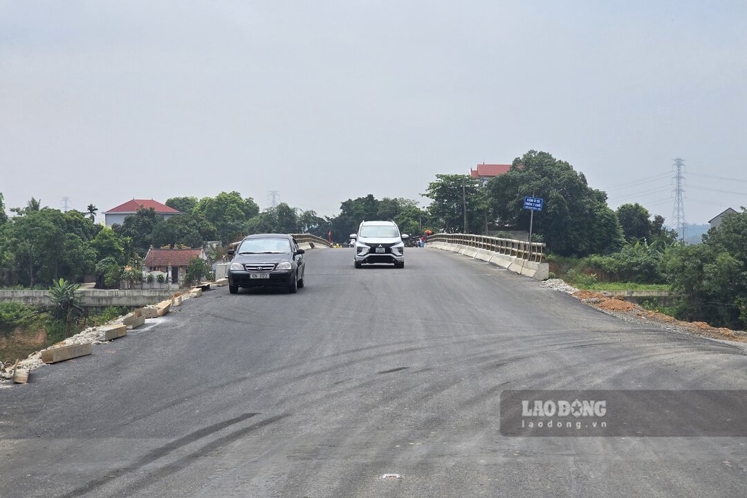 Ngày 30.4.2026, thông xe kỹ thuật cầu Tứ Mỹ. Ảnh: Tô Công