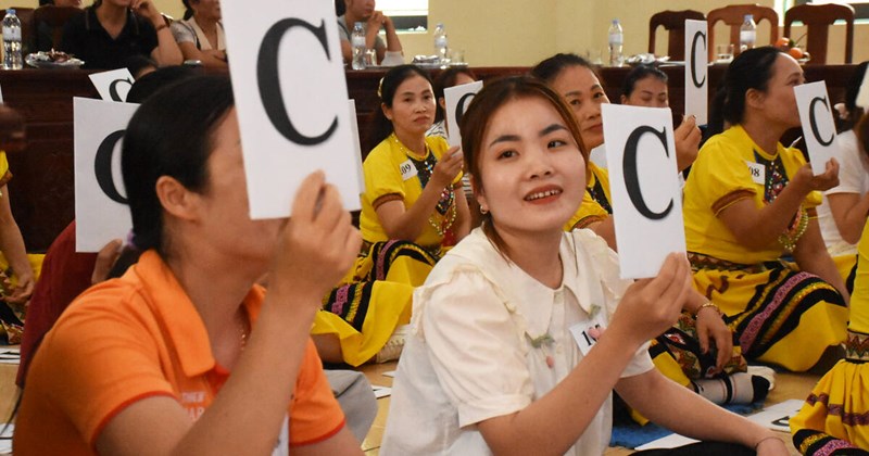 Hải Phòng: Nữ công nhân tranh tài tại cuộc thi "Tuyên truyền viên giỏi