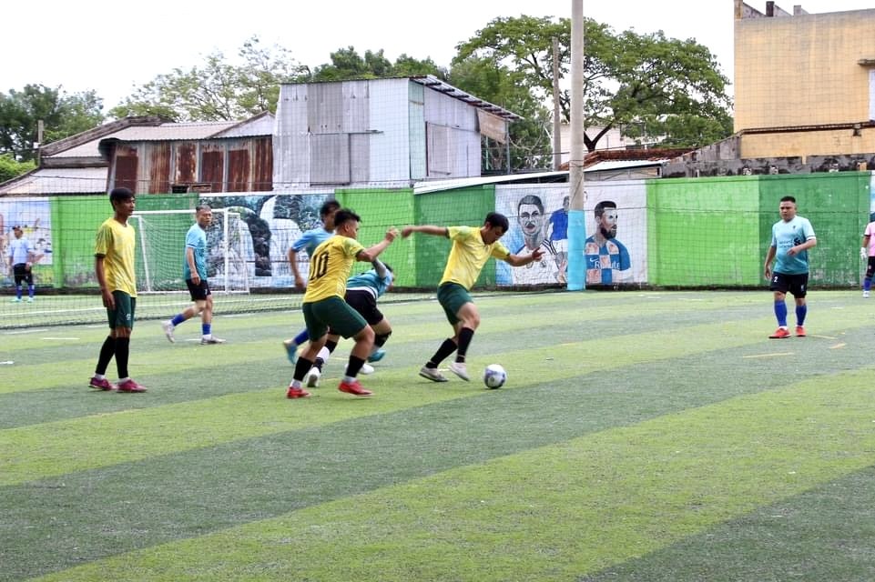 Giải bóng đá công đoàn được tổ chức vào năm 2024. Ảnh: Duy Tuấn 