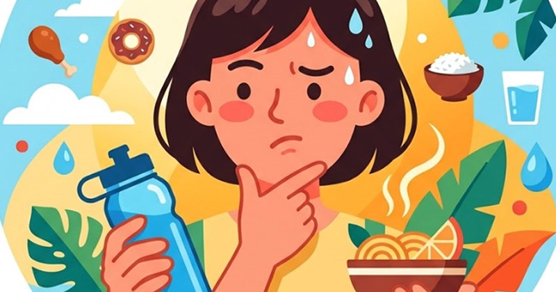 Mất nước mùa hè: Cơ thể dễ nhầm lẫn đói và khát