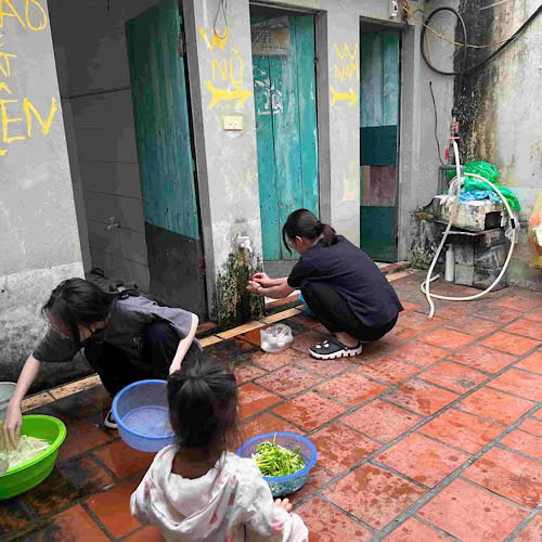 Phòng trọ công nhân ở gần Khu công nghiệp Thăng Long. Ảnh: Minh Hương.