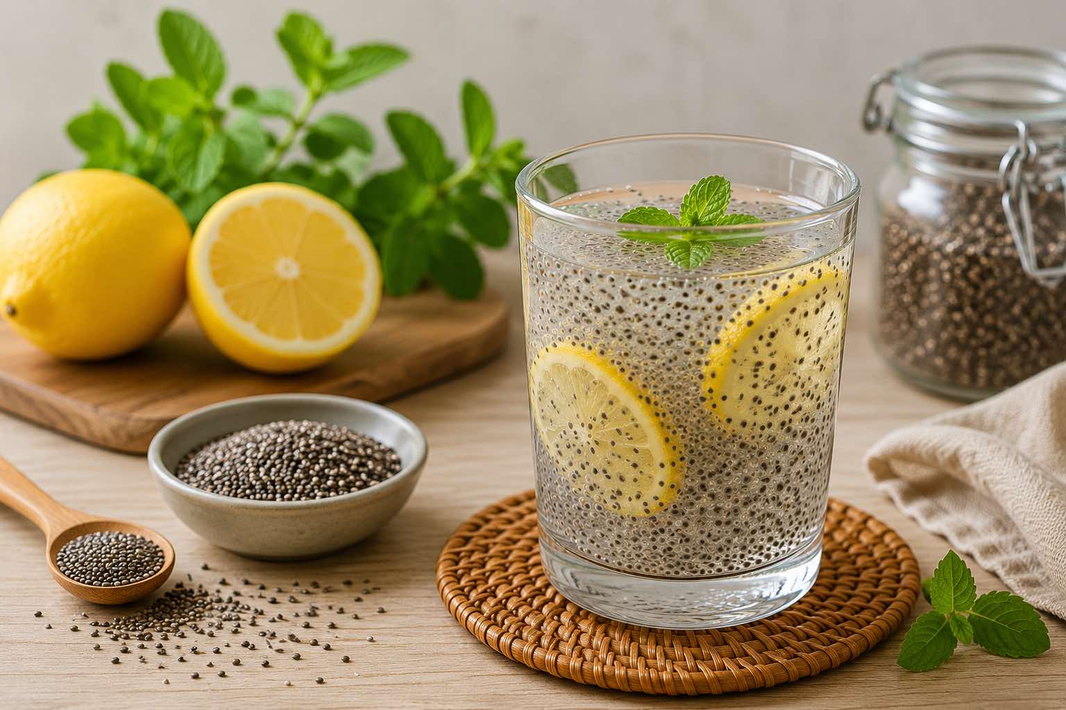Eating chia seeds helps support blood fat reduction. Graphics: Vy Vy