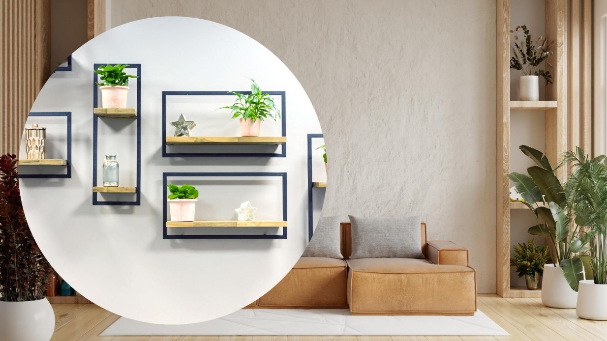 A monotonous wall can become a highlight for the living space if decorated properly. Graphics: Thanh Thanh