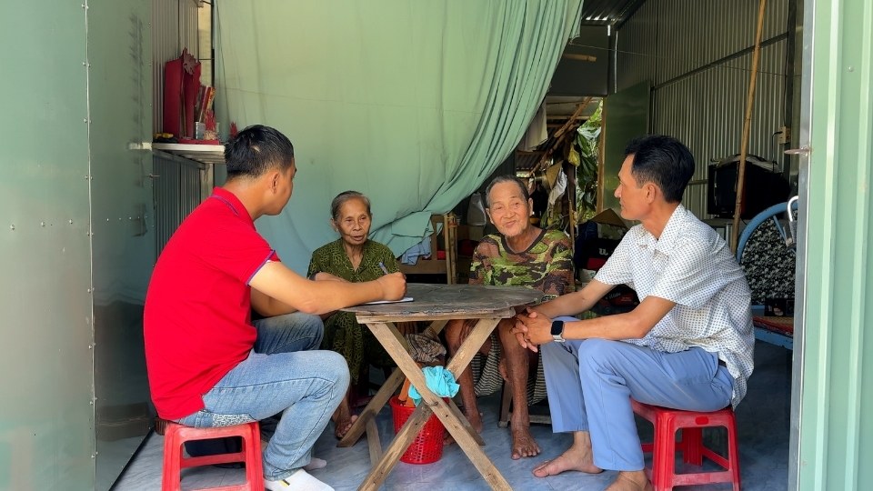 Phong trào xây dựng nhà Đại đoàn kết lan tỏa tinh thần tương thân tương ái trong cộng đồng. Ảnh: Hoàng Lộc