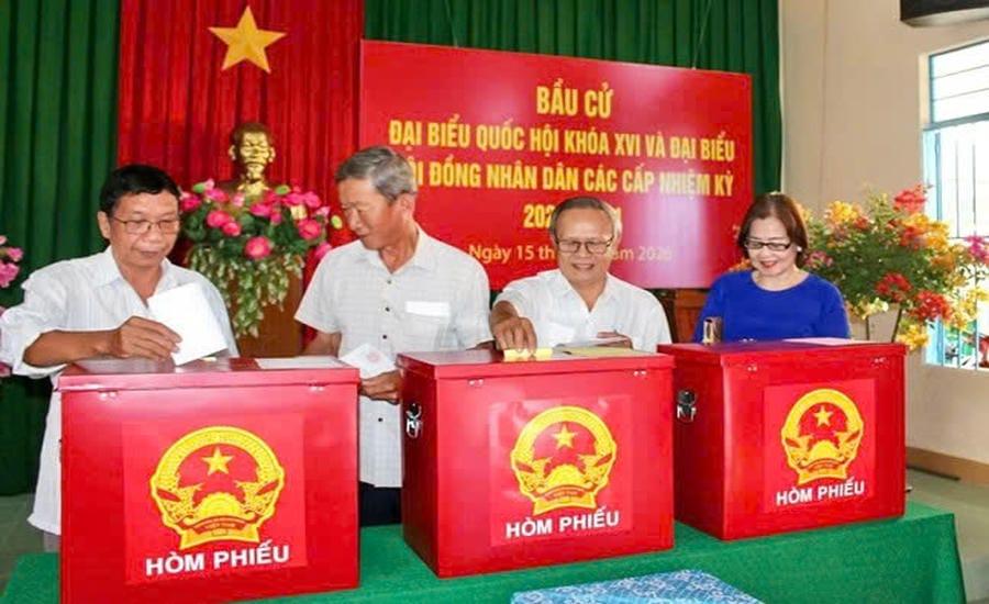 Lam Dong voters participate in the election of National Assembly Deputies of the 16th term and People's Councils at all levels for the 2026 - 2031 term. Photo Mattran. org
