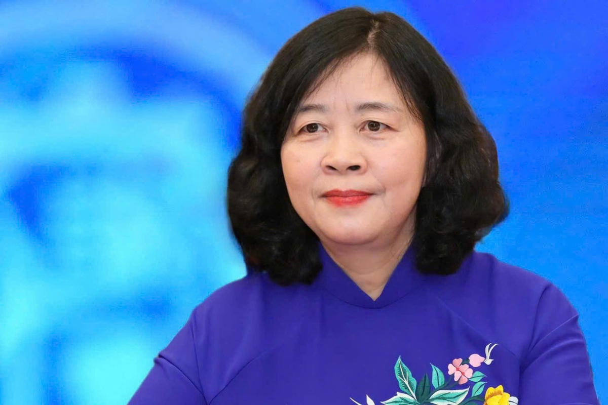 bà Bùi Thị Minh Hoài, Ủy viên Bộ Chính trị, Bí thư Trung ương Đảng, Bí thư Đảng ủy Mặt trận Tổ quốc, các đoàn thể Trung ương, Chủ tịch Ủy ban Trung ương Mặt trận Tổ quốc Việt Nam. Ảnh: MTTQ VN