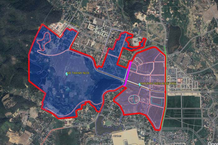 Khu đất thực hiện dự án.