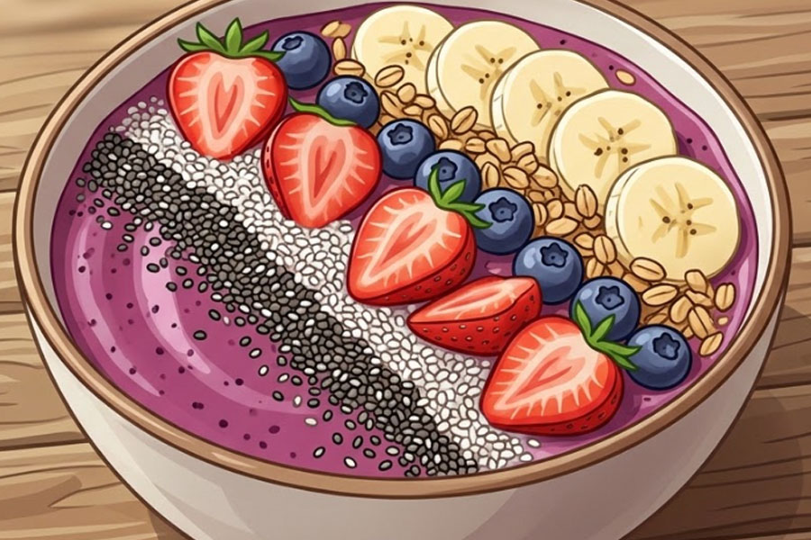 Chia seeds can help increase fiber and protein in daily meals. Graphics: Thien Nhan