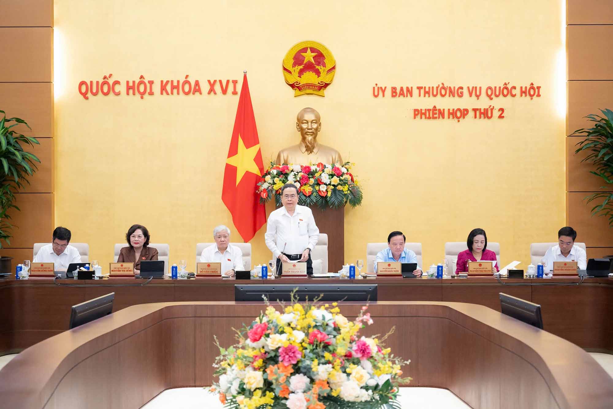 Phiên họp thứ hai của Ủy ban Thường vụ Quốc hội. Ảnh: Phạm Thắng.