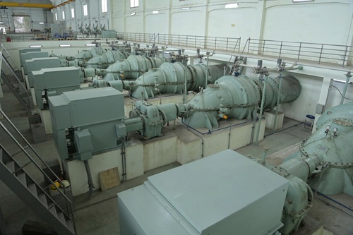 Các tổ máy Trạm bơm Yên Sở sẵn sàng bảo đảm vận hành an toàn, ổn định trong mùa mưa 2026. Ảnh: Sỹ Thành 