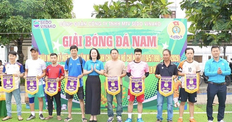 Sedo Vinako tổ chức giải bóng đá mừng Tháng Công nhân