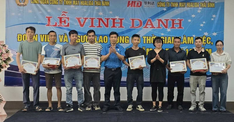 Hưng Yên: Công ty vinh danh hơn 340 người lao động gắn bó lâu năm