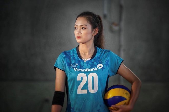 Former volleyball player Nguyen Thu Hoai. Photo: NVCC