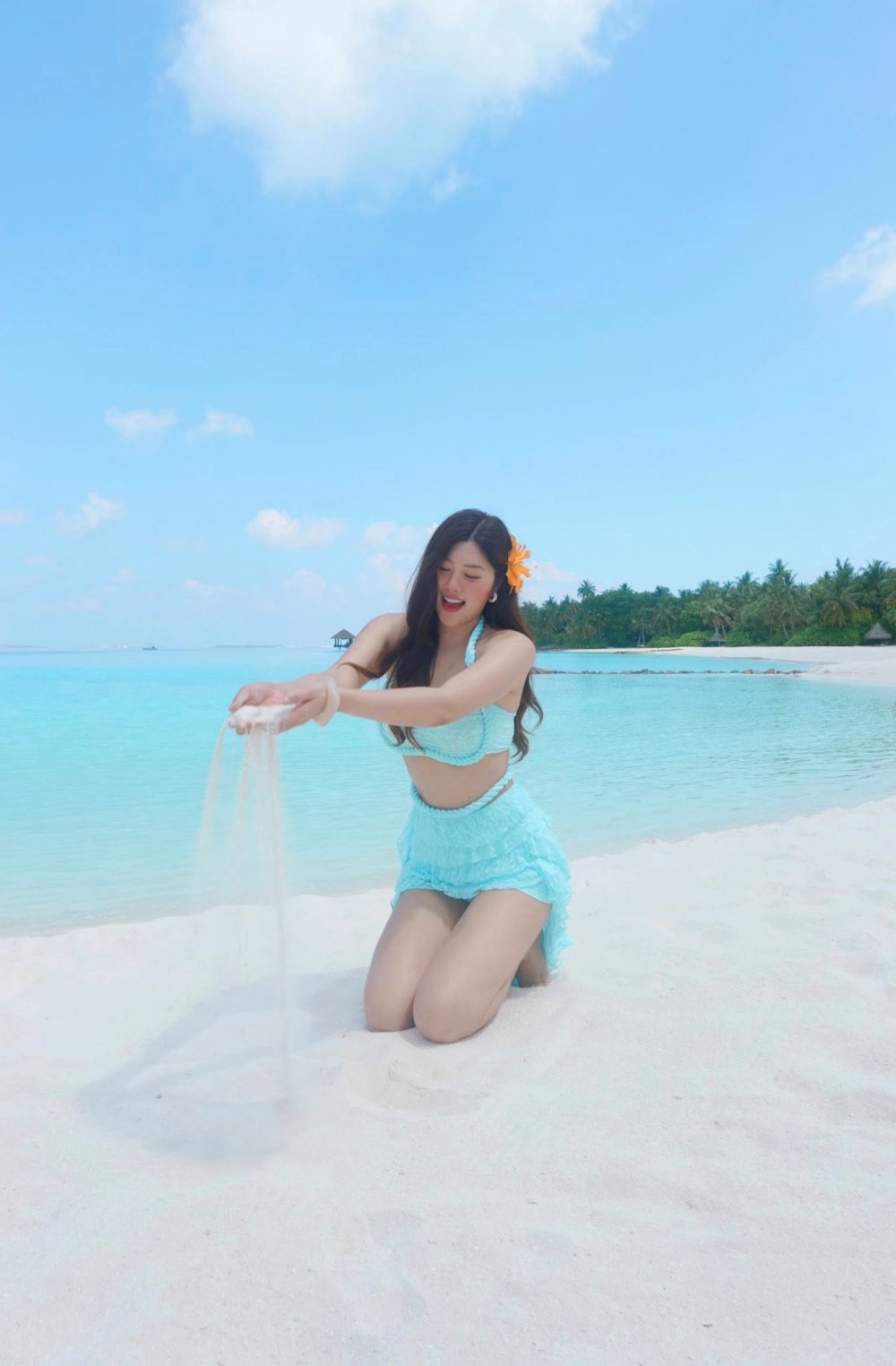 Bãi biển trong xanh tạo nên sức hút cho Maldives. Ảnh: NVCC 