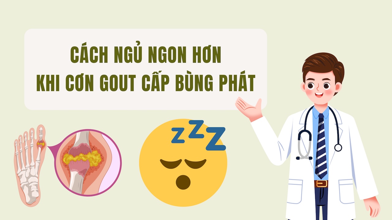 How to sleep better when acute gout attacks