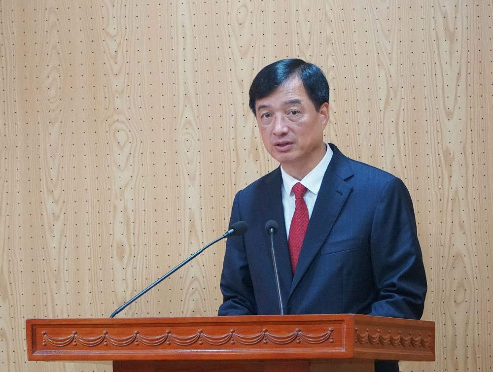 Trưởng Ban Tổ chức Trung ương Nguyễn Duy Ngọc phát biểu tại buổi lễ. Ảnh: Minh Ngọc