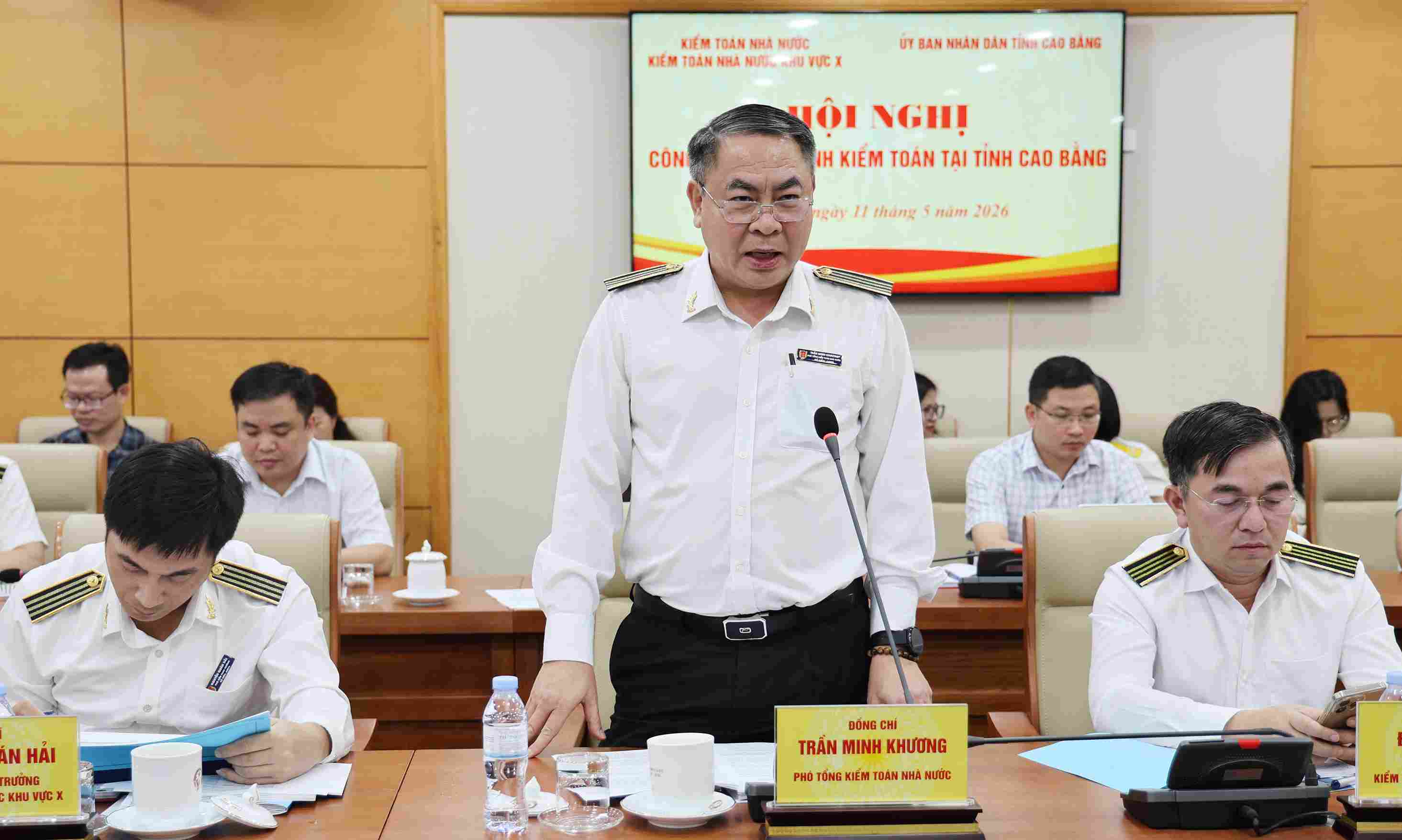 State Audit works with Cao Bang Provincial People's Committee. Photo: Vu Tiep