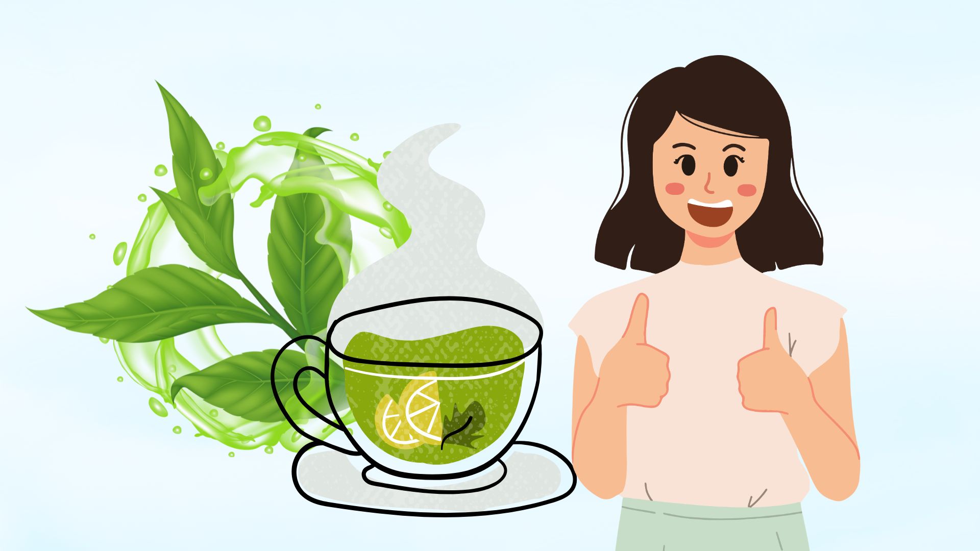 Drinking green tea is good for cardiovascular health. Graphics: Thanh Thanh